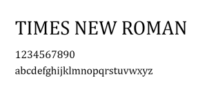 Times New Roman